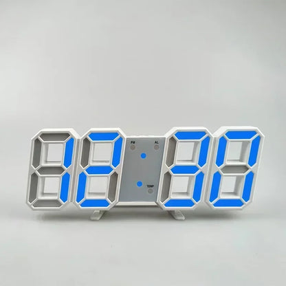 3D LED Digital Alarm Clock - Time/Date/Temp Display