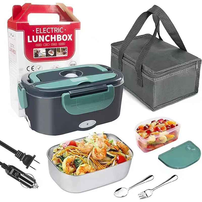 1.5L 60W Portable Electric Lunch Box – Leak-Proof Food Warmer for Car & Home