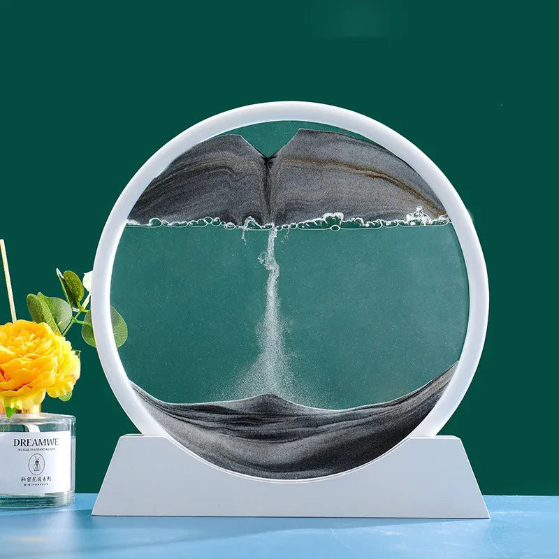 3D Moving Sand Art - Deep Sea Sandscape Hourglass