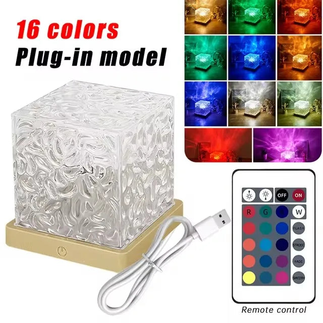 Northern Lights Wave Projector - 16-Color LED Night Light with Remote