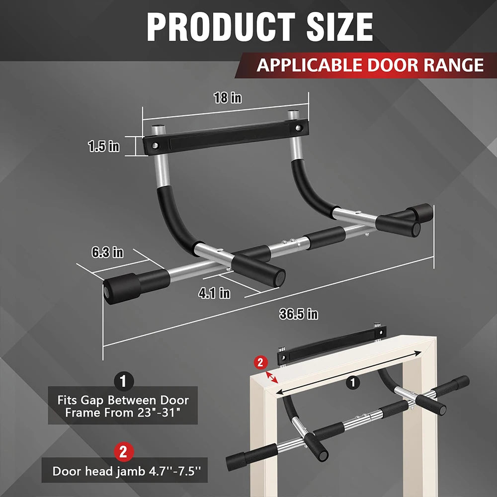 Portable Doorway Pull-Up Bar - Multi-Functional Upper Body Trainer