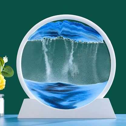 3D Moving Sand Art - Deep Sea Sandscape Hourglass