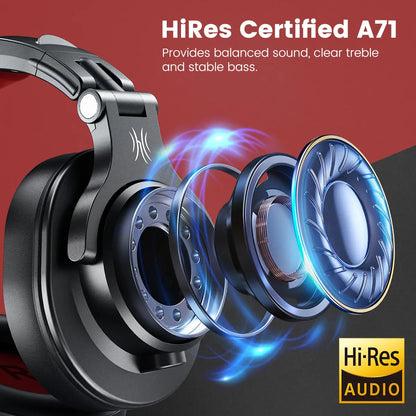 OneOdio A71 Wired Over-Ear Headphones with Mic for Studio, Gaming, and Mixing