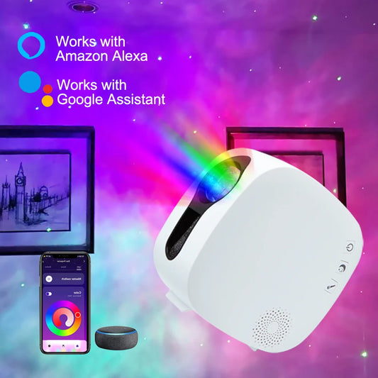 Smart LED Galaxy Projector - Aurora Star Night Light