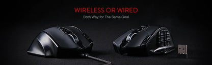 Redragon M913 Gaming Mouse 16000 DPI with 16 Programmable Buttons & RGB Lighting (Wired/Wireless)