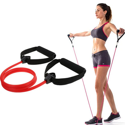 New Fitness Yoga Pilates Bar Stick Crossfit Resistance Bands Trainer Yoga Pull Rods Pull Rope Portable home Gym Body Workout