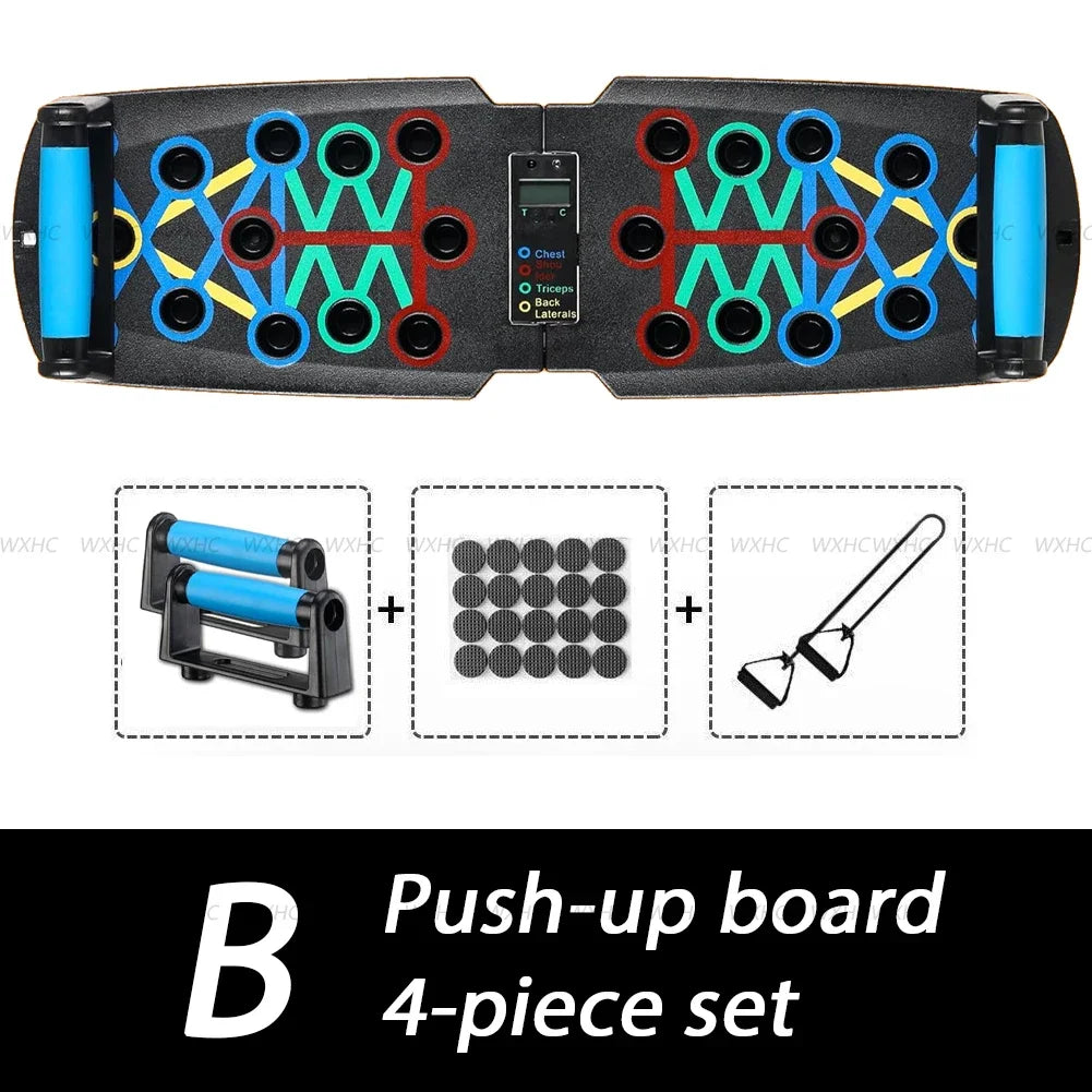 Automatic Count Push Up Board Strength Train Equipment Foldable for Chest Abdomen Arms and Back Train Home Gym Equipment Fitness