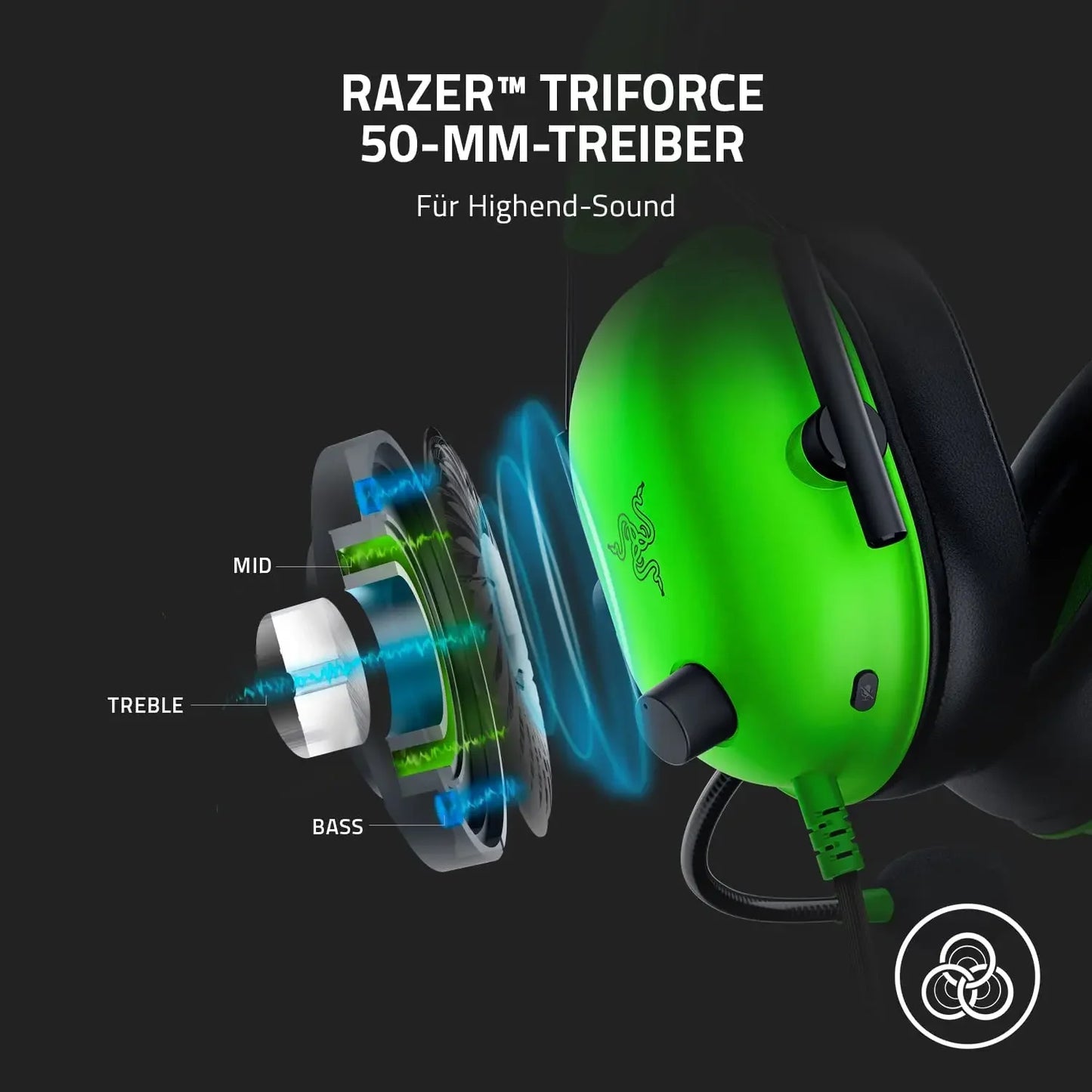 Razer BlackShark V2 X Wired Esports Headset with Noise Cancellation & 7.1 Surround Sound