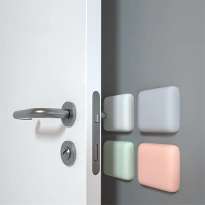 Silicone Door Stopper Pad - Self-Adhesive, Anti-Shock, Wall Protector