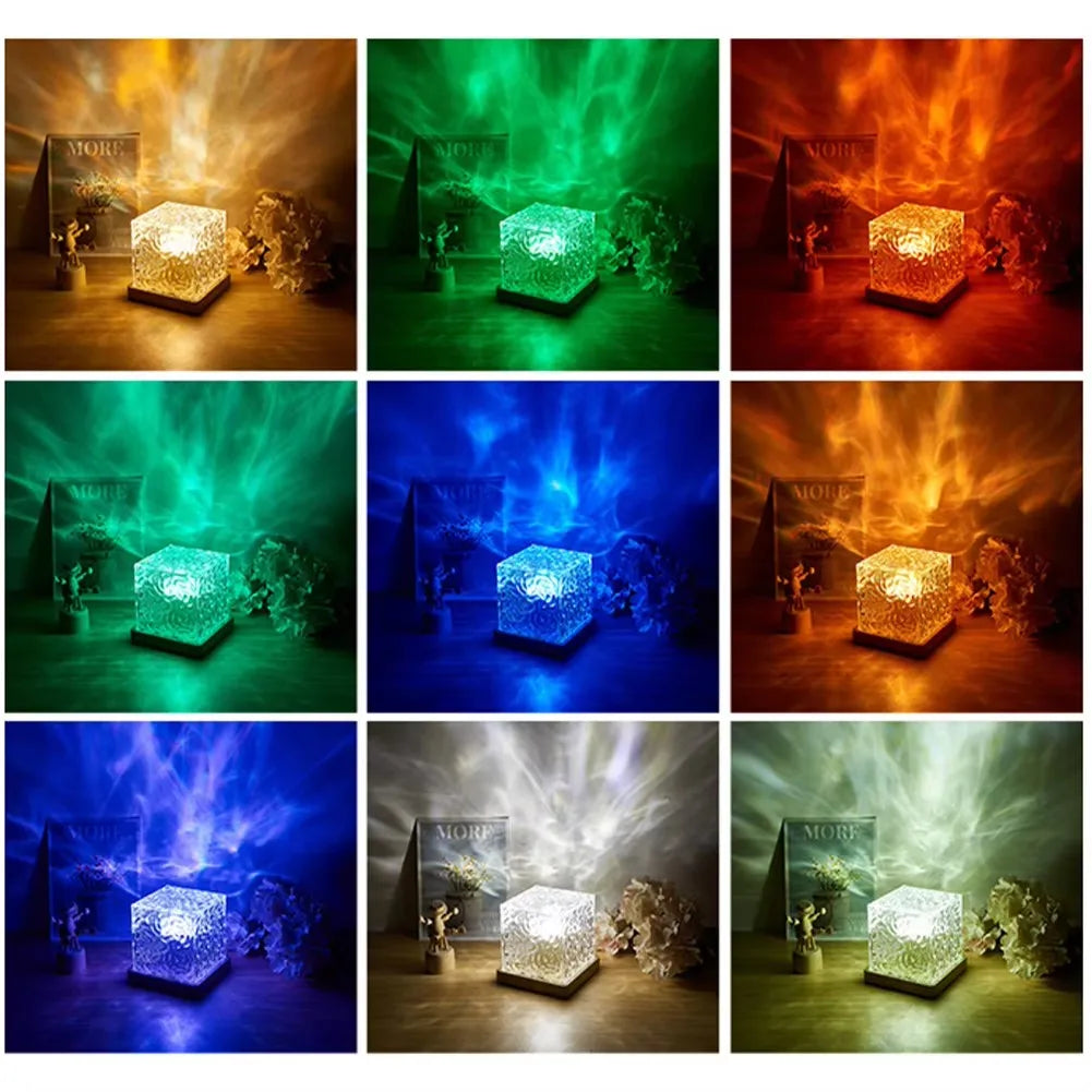 Northern Lights Wave Projector - 16-Color LED Night Light with Remote