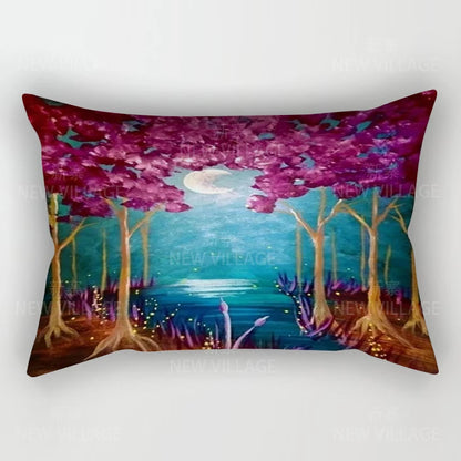 Home autumn decoration Oil painting style pillow cushion cover decorations throw pillow cover 30*50 pillowcase 30x50 40x60 50*70