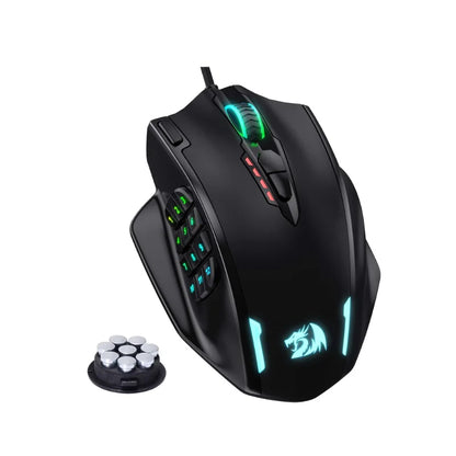 Redragon M908 RGB Wired Gaming Mouse with 18 Programmable Buttons & 12400 DPI