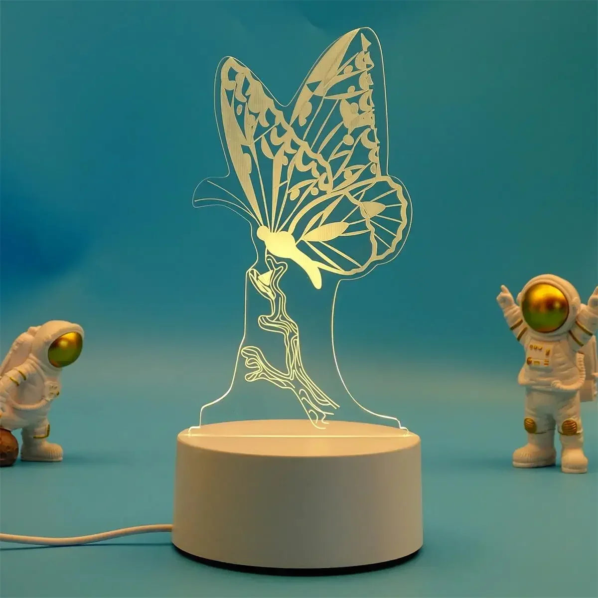 Romantic Love 3D Acrylic Led Lamp for Home Children's Night Light Wedding Decoration Birthday Party Valentine's Day Bedside Lamp