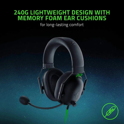 Razer BlackShark V2 X Wired Esports Headset with Noise Cancellation & 7.1 Surround Sound