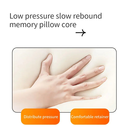 Memory Foam Anti-Snore Pillow - Slow Rebound, Temp-Sensing Core