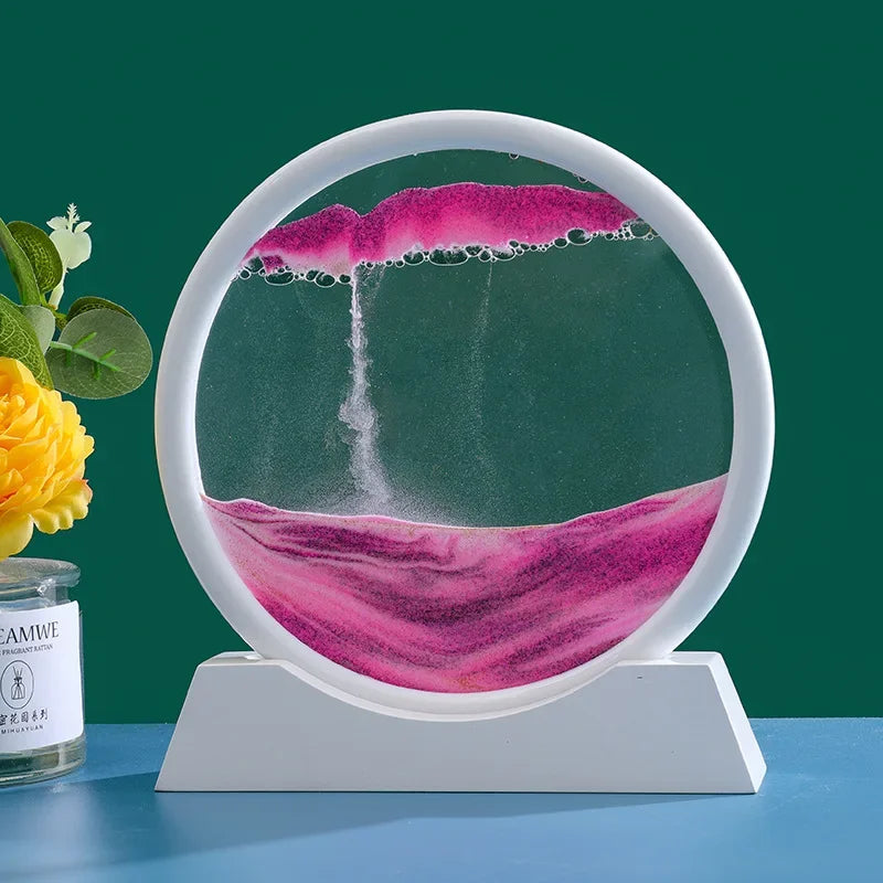 3D Moving Sand Art - Deep Sea Sandscape Hourglass