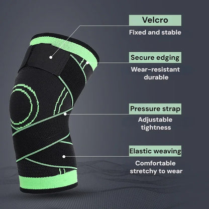 1PCS Adjustable Sports Knee Brace for Pain Relief & Patella Stabilization – Hiking, Soccer, Running