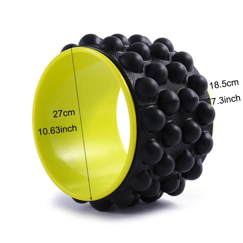 New Premium Foam Yoga Massage Roller Yoga Wheel Back Stretcher Back Massager For Back Pain Relief Gym Home Fitness Equipment