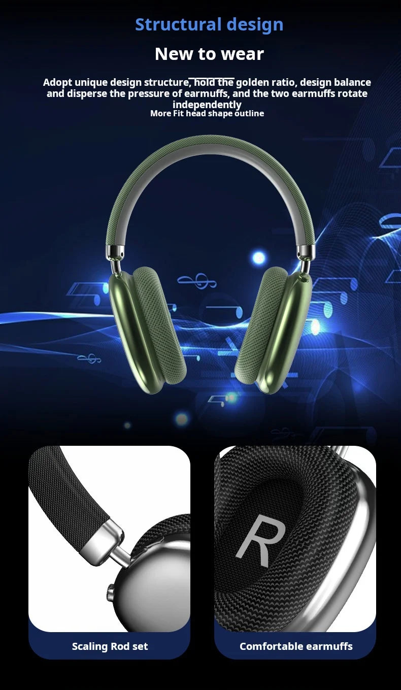 Choice P959 Air Max Wireless Bluetooth Earphones with Noise Cancelling Mic for Sports & Gaming