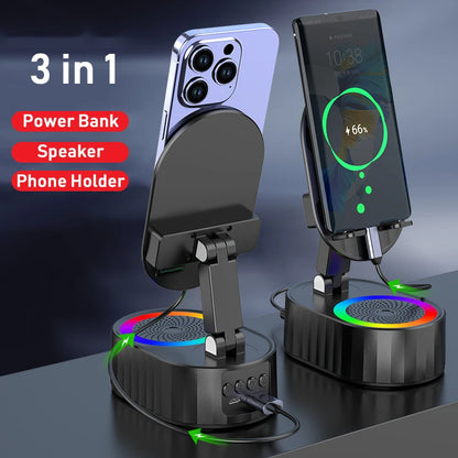 BLUEKAKA 9D HiFi Foldable Sensor Speaker & Power Bank