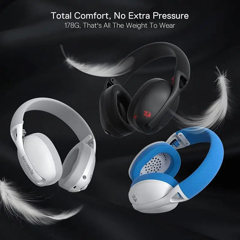 Redragon H848 Wireless Gaming Headset with 7.1 Surround & Detachable Mic