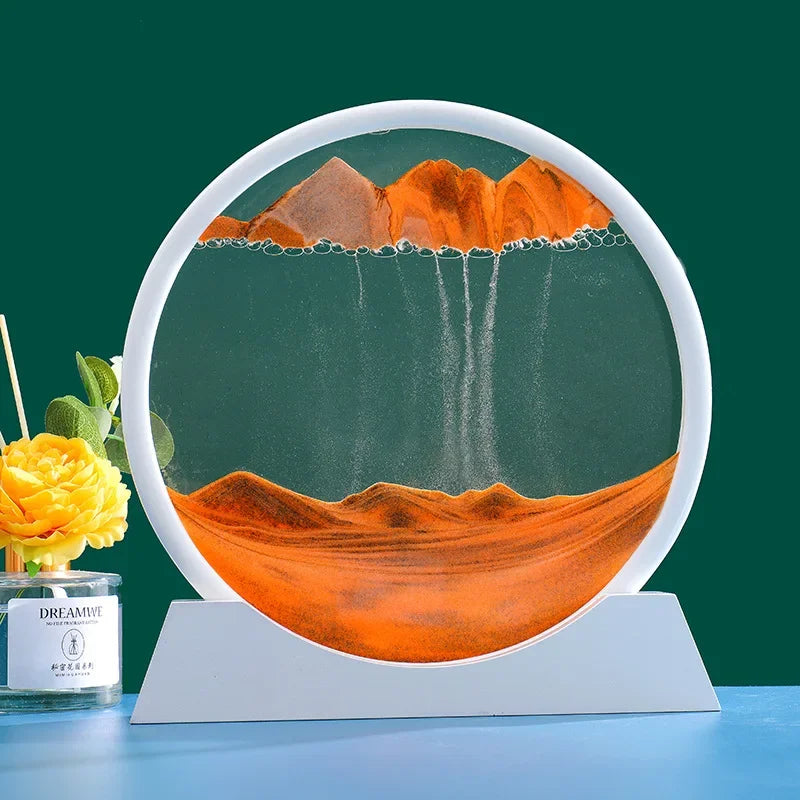 3D Moving Sand Art - Deep Sea Sandscape Hourglass