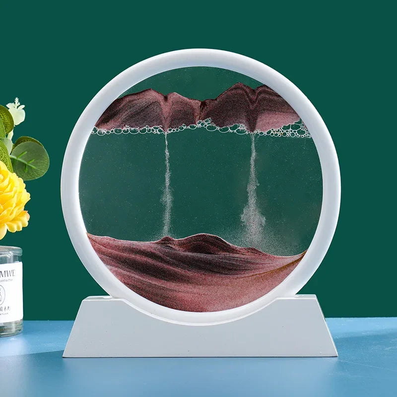 3D Moving Sand Art - Deep Sea Sandscape Hourglass