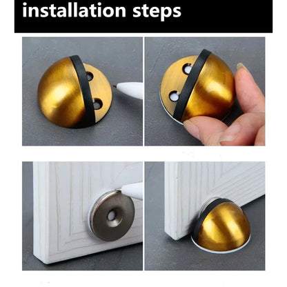 Magnet Door Stops Stainless Steel Door Stopper Doors Holder Home Improvement Hidden Doorstop Furniture Hardware