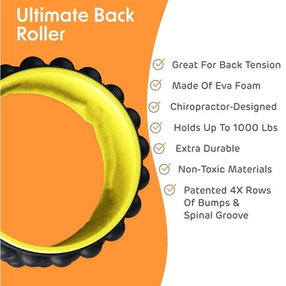 New Premium Foam Yoga Massage Roller Yoga Wheel Back Stretcher Back Massager For Back Pain Relief Gym Home Fitness Equipment