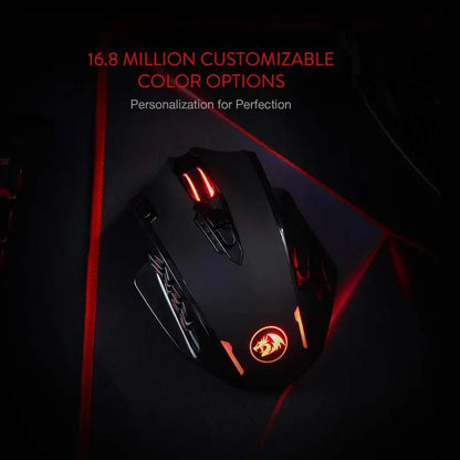 Redragon M913 Gaming Mouse 16000 DPI with 16 Programmable Buttons & RGB Lighting (Wired/Wireless)